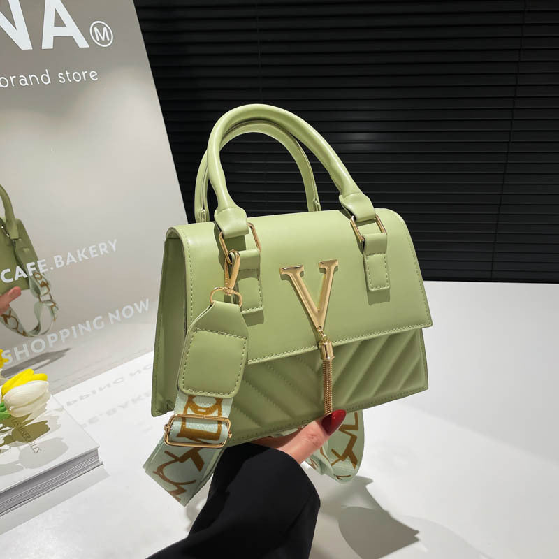 Women's Tassel Crossbody Bag - Structured PU Leather Shoulder Bag with Phone Pocket