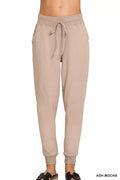 Drawstring Cotton Joggers with Pockets