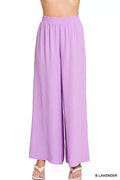 Woven Airflow Elastic Waistband Pants
