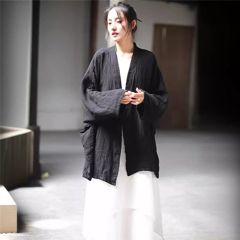 Cozy Relaxed-Fit Oversized Solid Cardigan