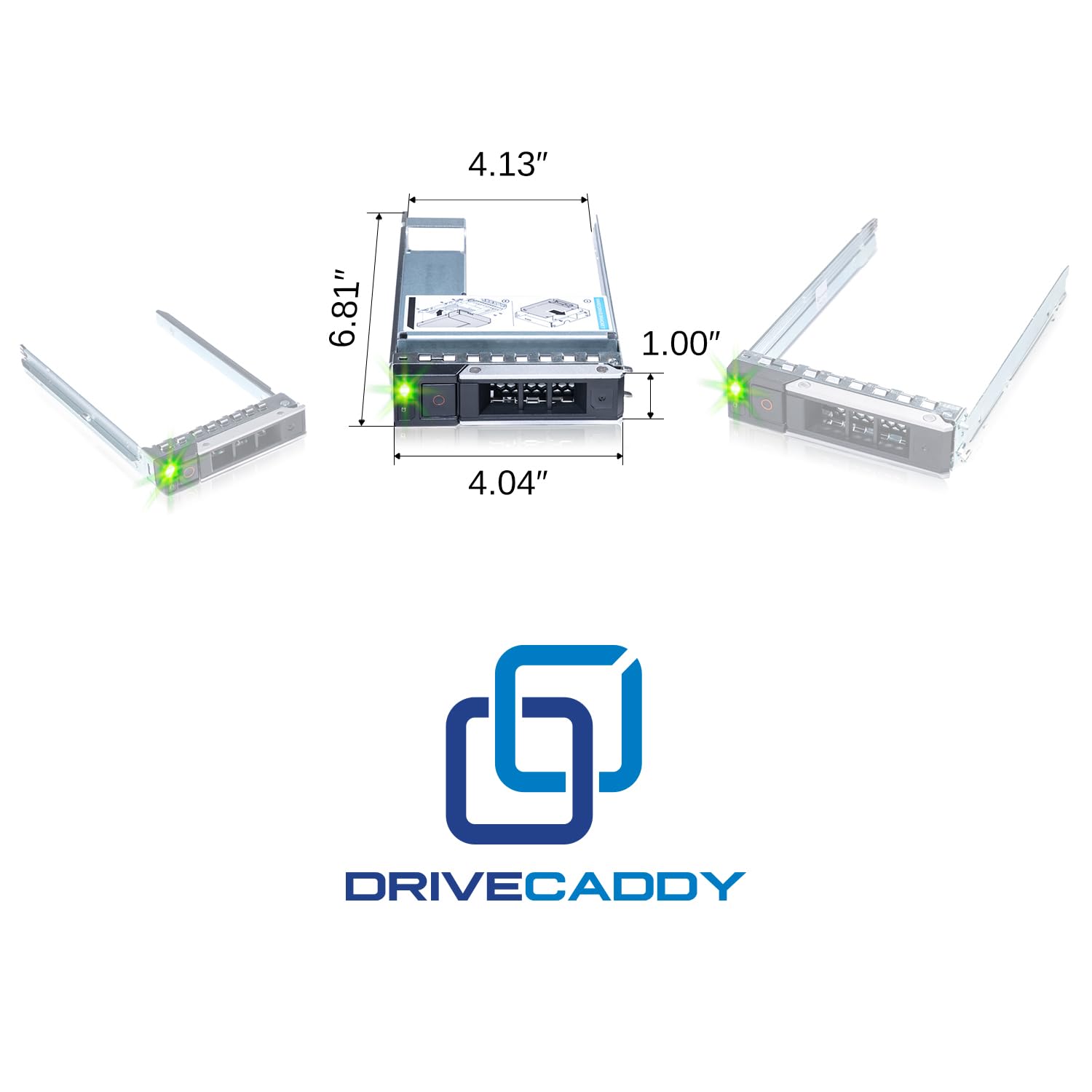 DRIVECADDY 3-Pack 3.5" Hard Drive Caddy 2.5" to 3.5" Adapter Dell Servers