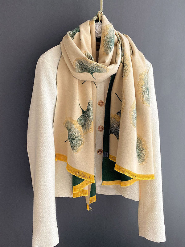 Vintage Keep Warm Tasseled Imitated Cashmere Shawl&Scarf