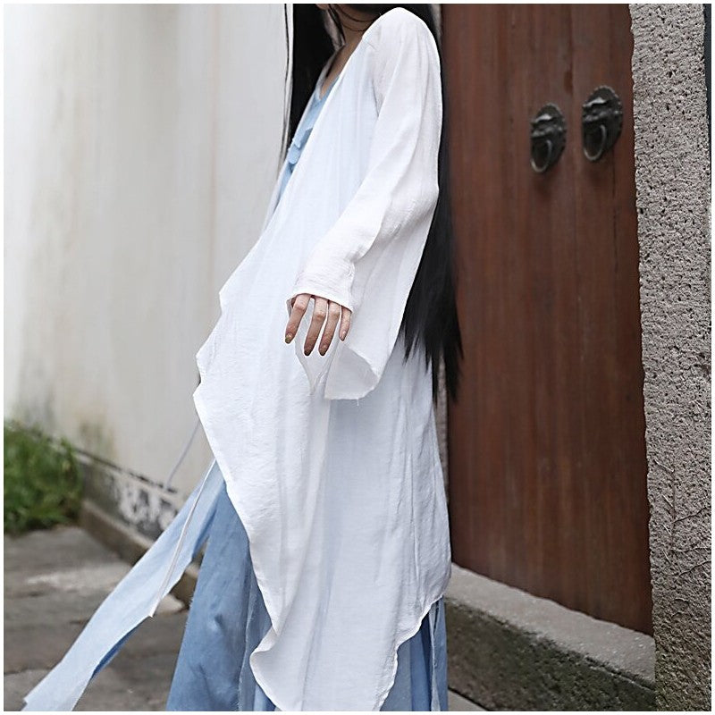 Elegant Zen Cardigan in Unique Solid Color