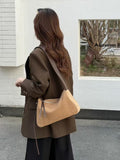 Genuine Leather Pillow Bag - Frosted Cowhide Shoulder Bag for Women | Premium Full-Grain Leather