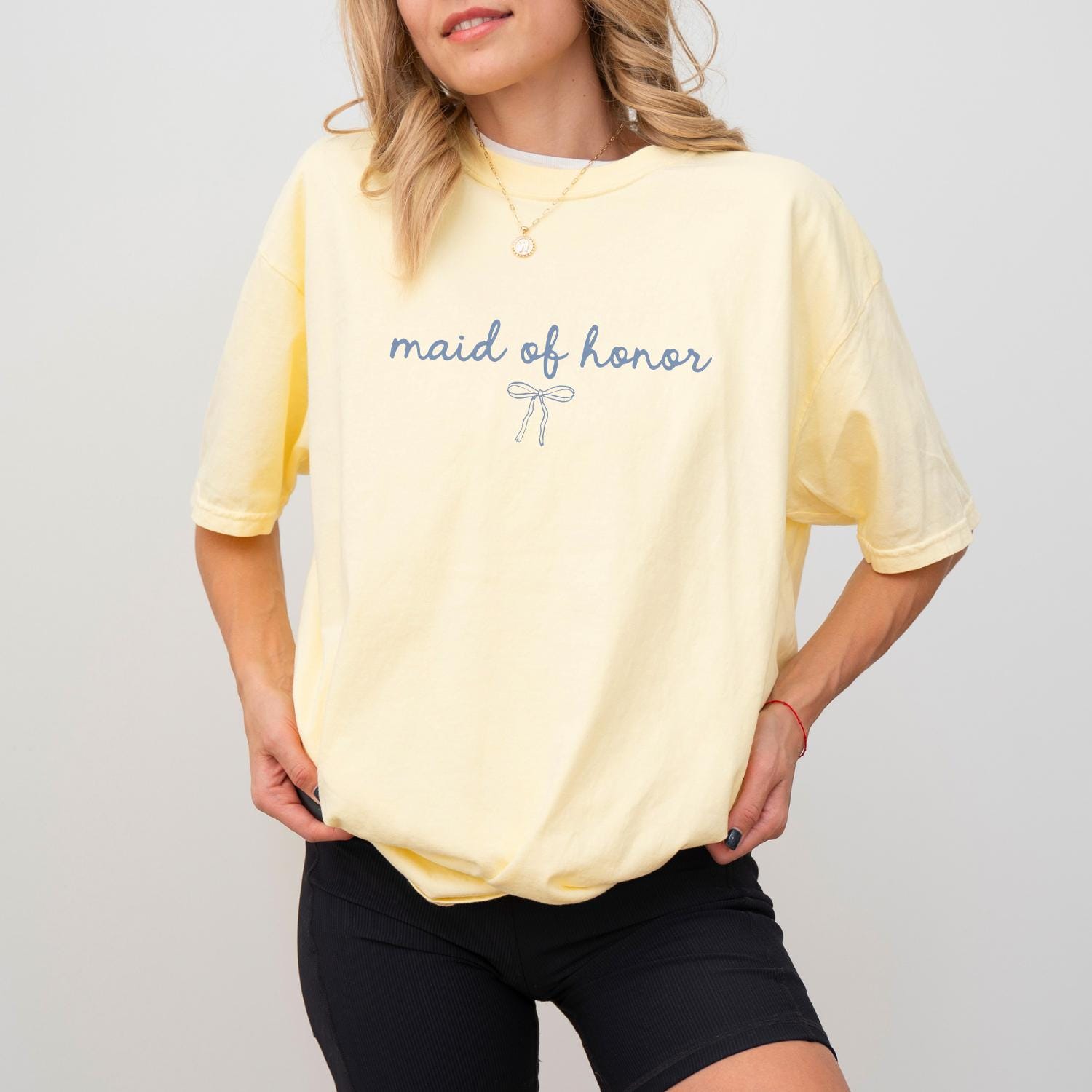 Dainty Coquette Bow Bridal Party Comfort Colors Shirts