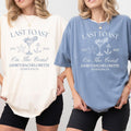 Personalized Last Toast on the Coast Beach Bachelorette Party Shirts