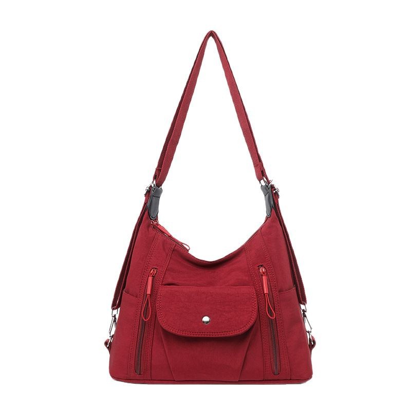 Women's Large Capacity Nylon Shoulder Bag – Lightweight Crossbody with Phone Pocket