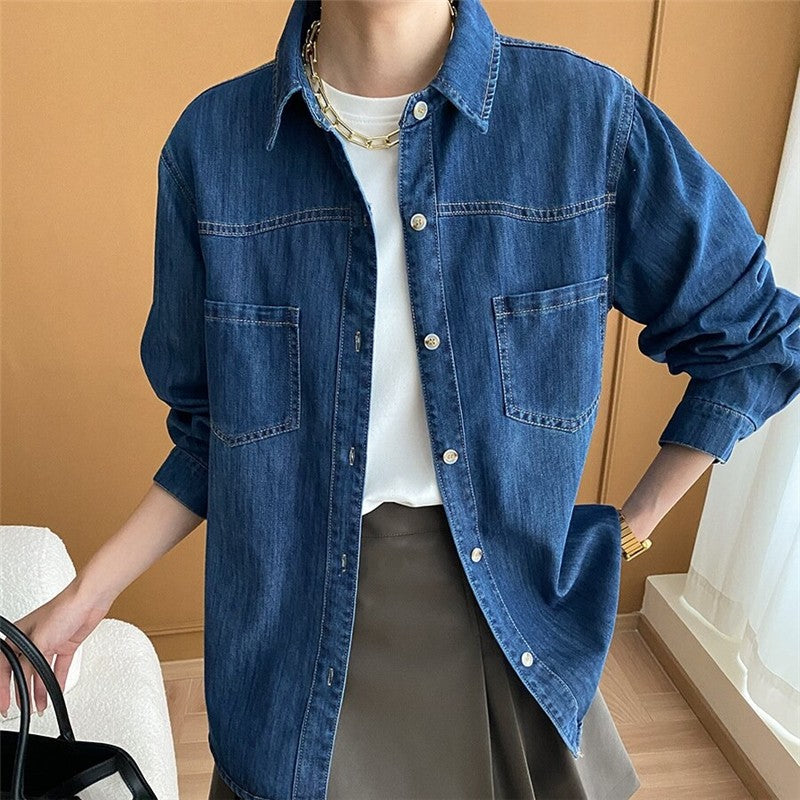 Vintage Denim Shirt - Casual and Versatile Classic