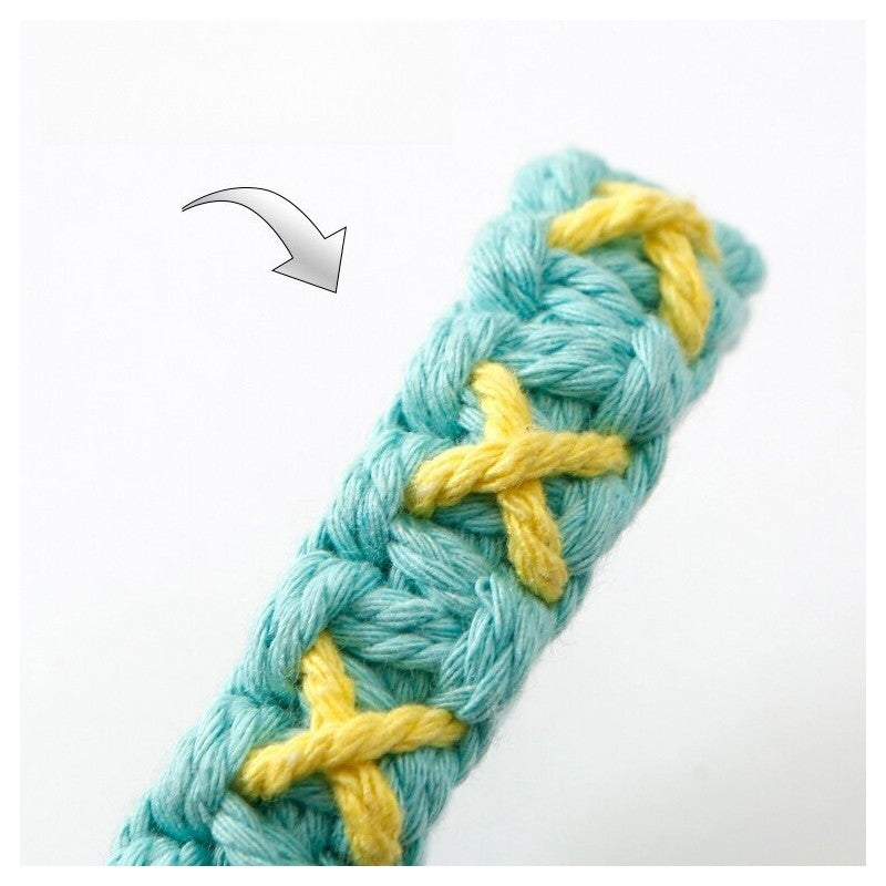 Handwoven Colorful Wristband Keychain for Stress Relief