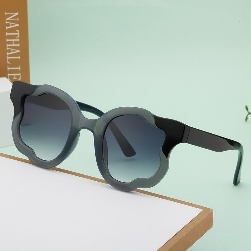 Irregular Full Frame UV400 UV Protection Outdoor Eyewear Sunglasses