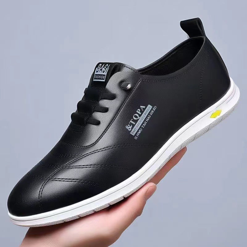 Business Casual Patent Leather Round Toe Flat Loafers