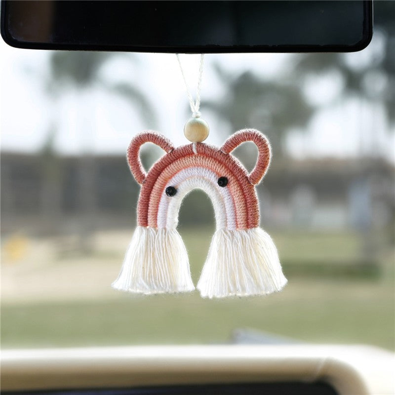 Handcrafted Cartoon Bear Car Hanging Ornament