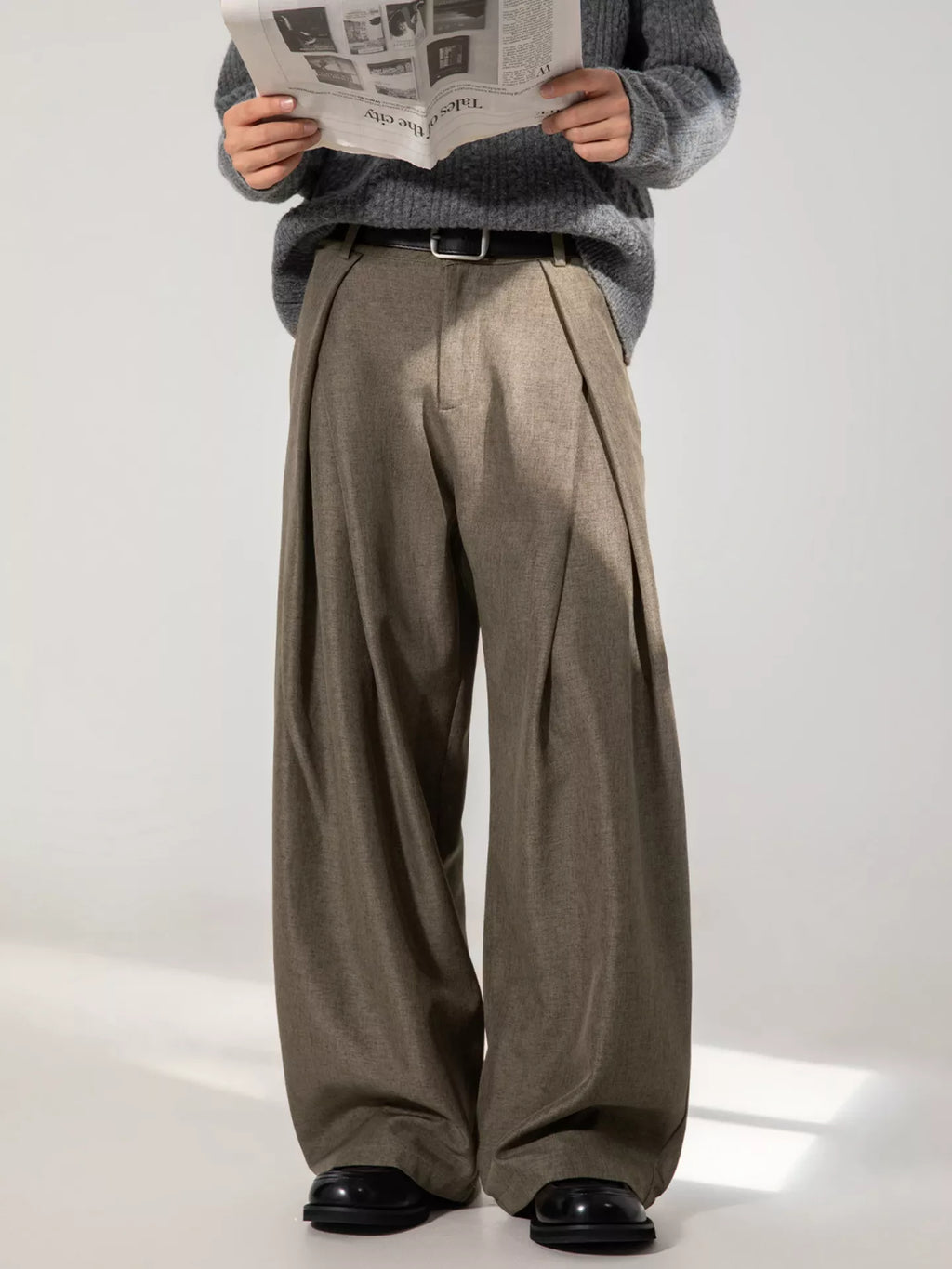 Men's Plus Size Wide Leg Pants