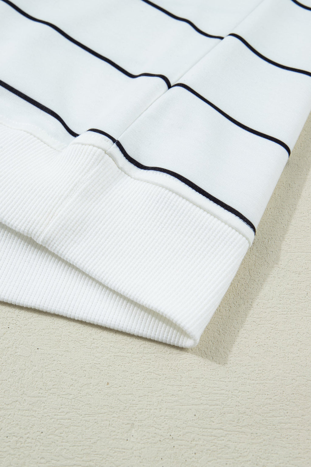 White Stripe Color Block Zip V Neck Sleeveless Top