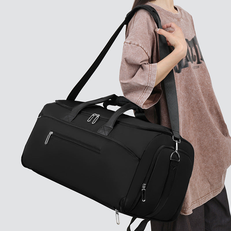 Multi-Function Sports & Travel Tote Bag with Dry-Wet Separation - Nylon Gym Duffel Bag for Fitness & Business Travel