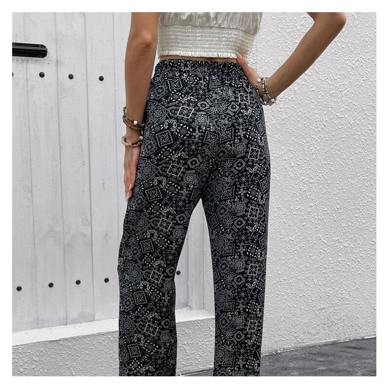 Stylish Printed Skinny Jeans for a Casual and Versatile Look