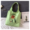 Chic Floral Print Single-Shoulder Handbag