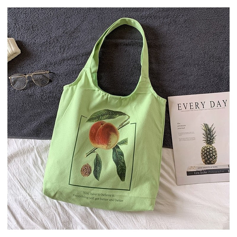 Chic Floral Print Single-Shoulder Handbag