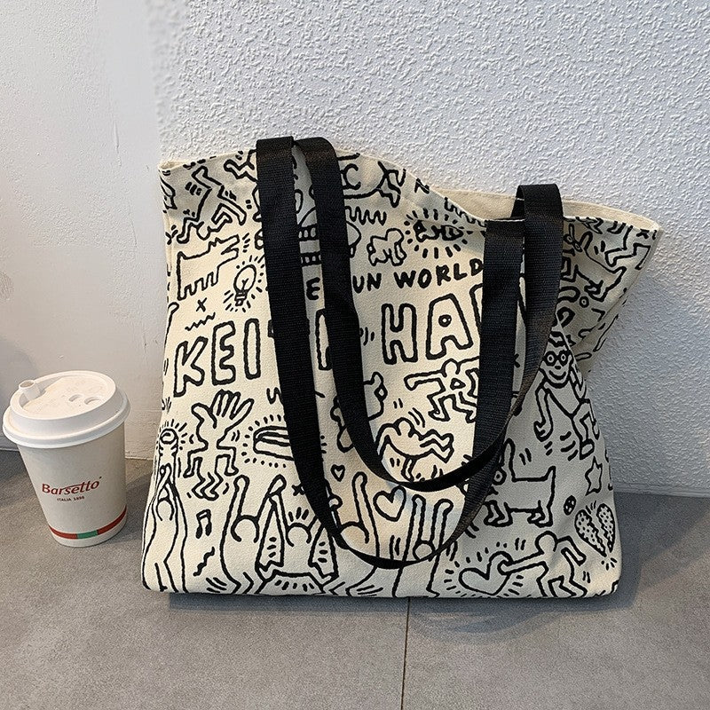 Large Capacity Canvas Shoulder Bag