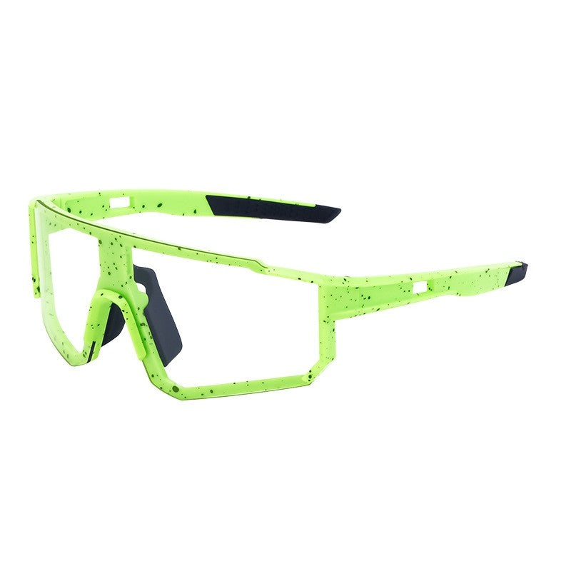 One-Piece Color-Changing Outdoor Sports Windproof Sunglasses