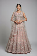 Light peach color lehenga set