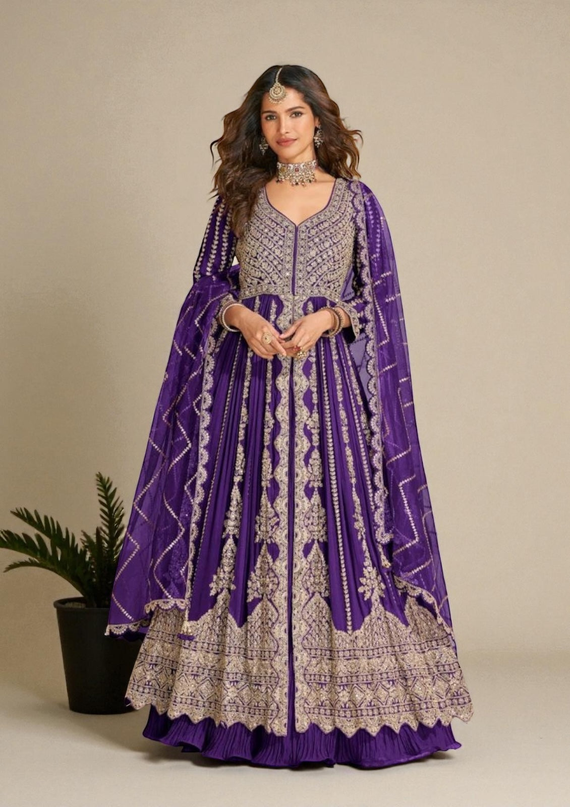 Wedding collection: Mirza: heavy party wear Anarkali dresses