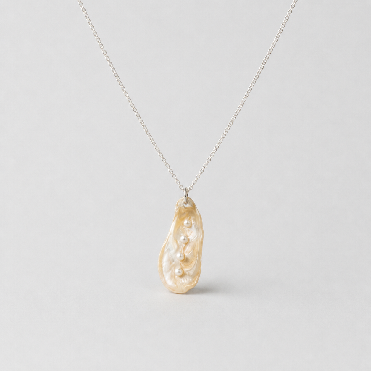 Oyster Shell Necklace ~ Madeline