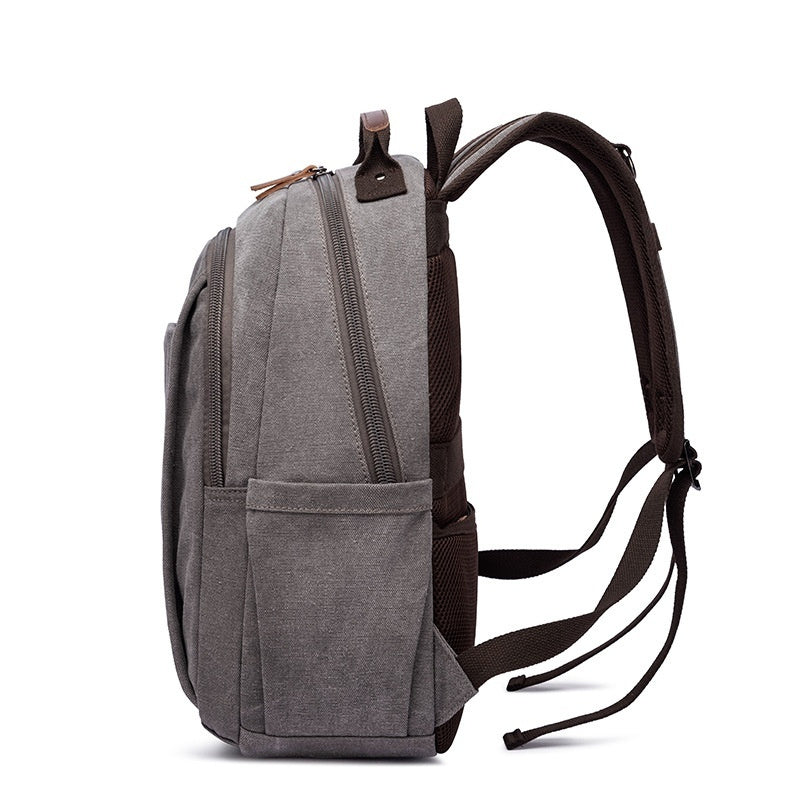 Men's Large Capacity Canvas Backpack | Breathable Travel & Everyday Bag