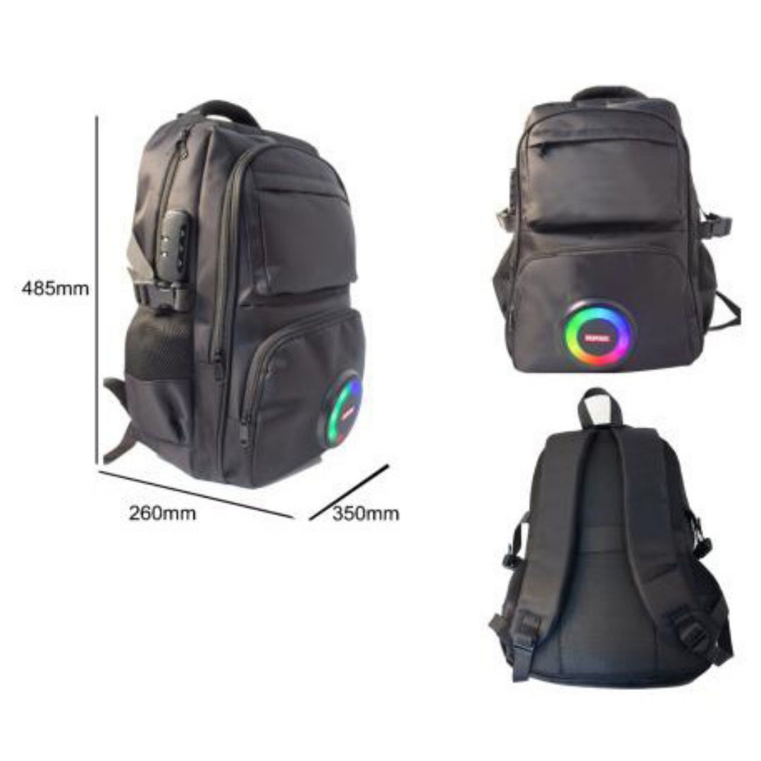 Bluetooth Speaker Backpack – Waterproof Rechargeable Outdoor Backpack with Built-In Speaker