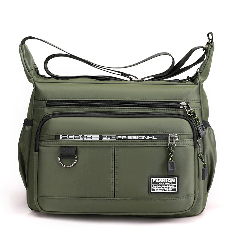 Men's Crossbody Bag Business Travel Shoulder Bag - Oxford Fabric