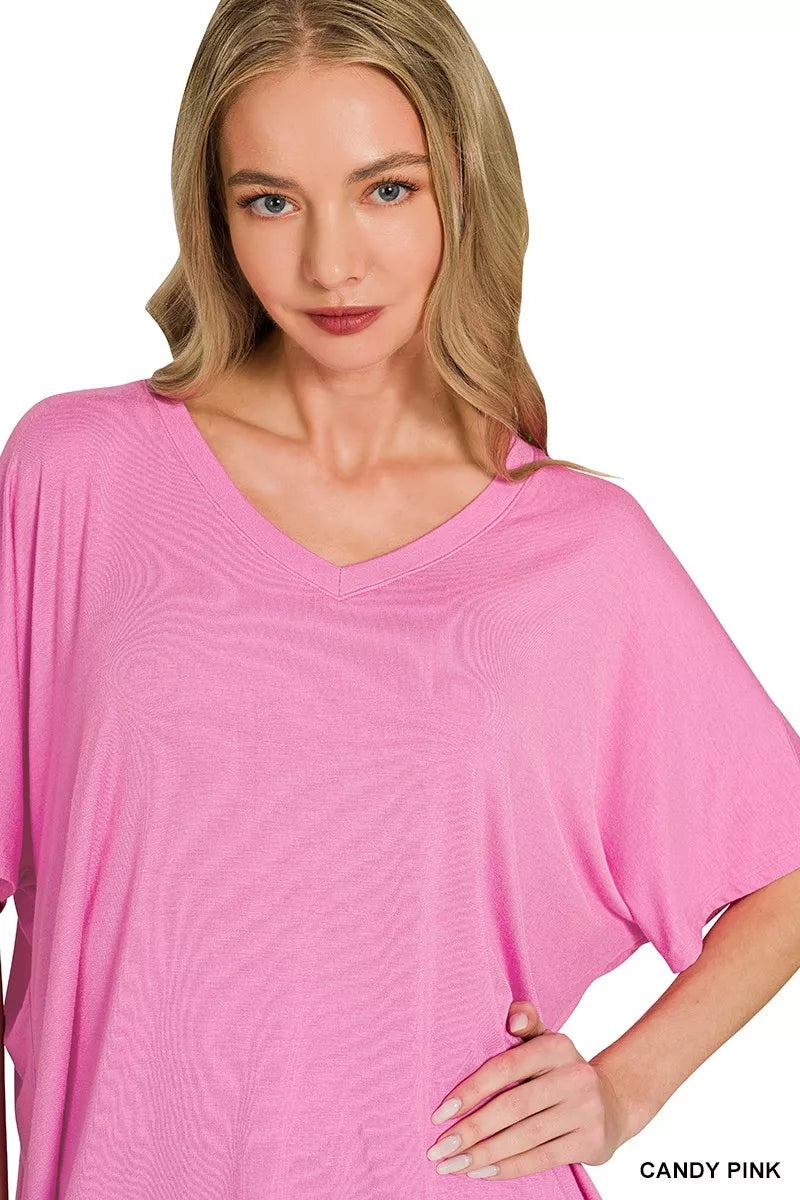 V-neck Oversized Top & Pants Set