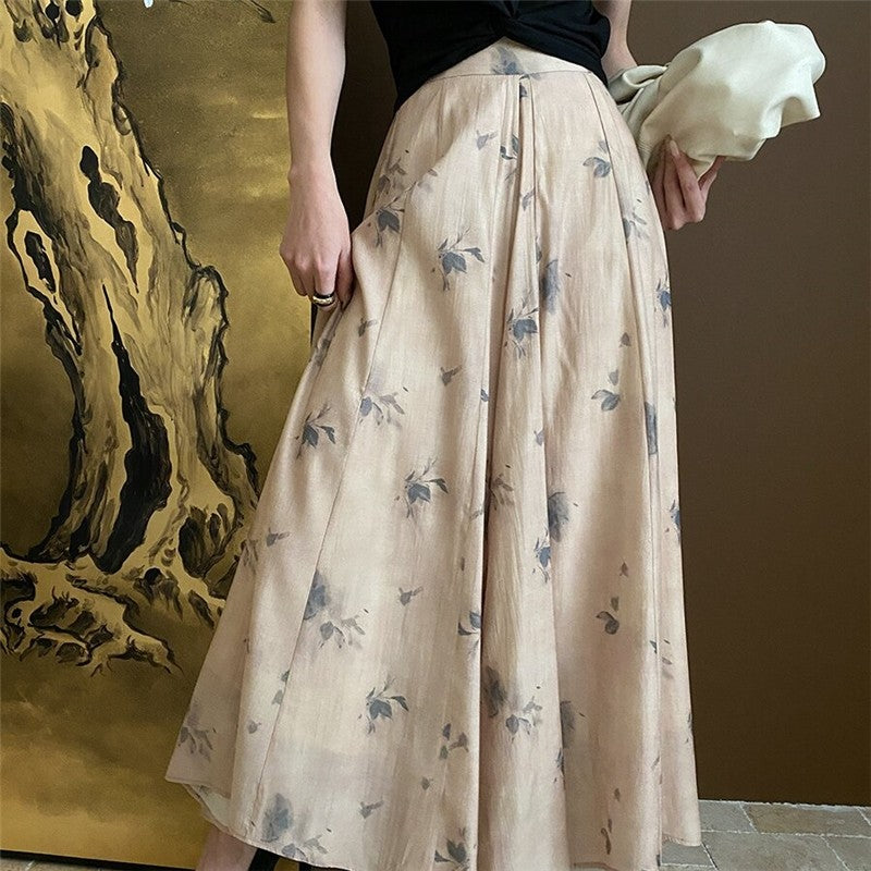 Floral Zen Ink Wide Leg Pants