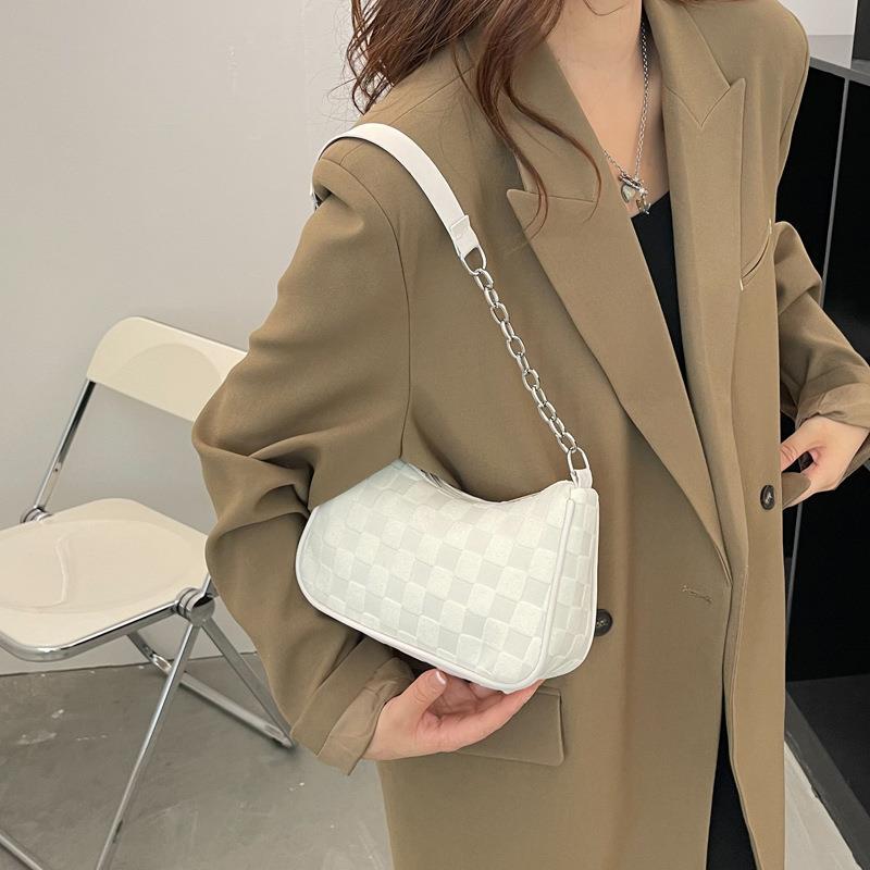 Korean Canvas Plush Crossbody Bag - Women's Trendy Square Shoulder Bag with Zipper Pocket