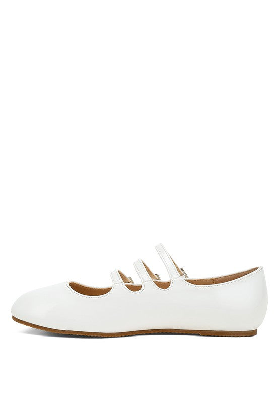 Macarina Triple Strap Mary Jane Ballerinas