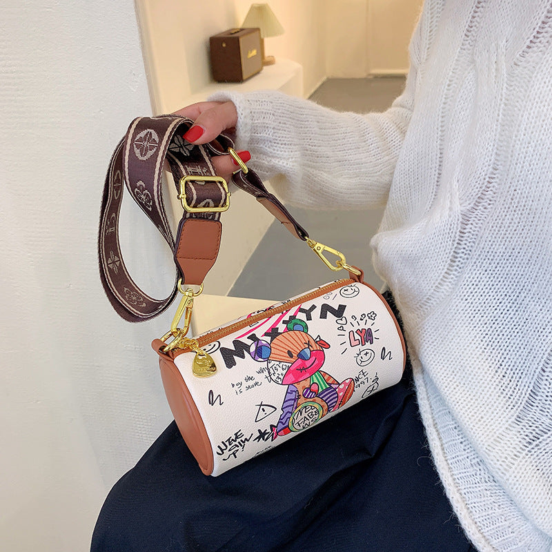 Women's White Bucket Bag - Minimalist PU Leather Crossbody Shoulder Bag | Sarah Express