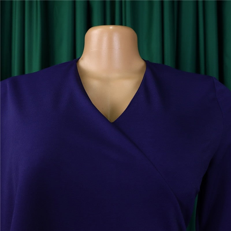 Professional Solid Color Bodycon Dress