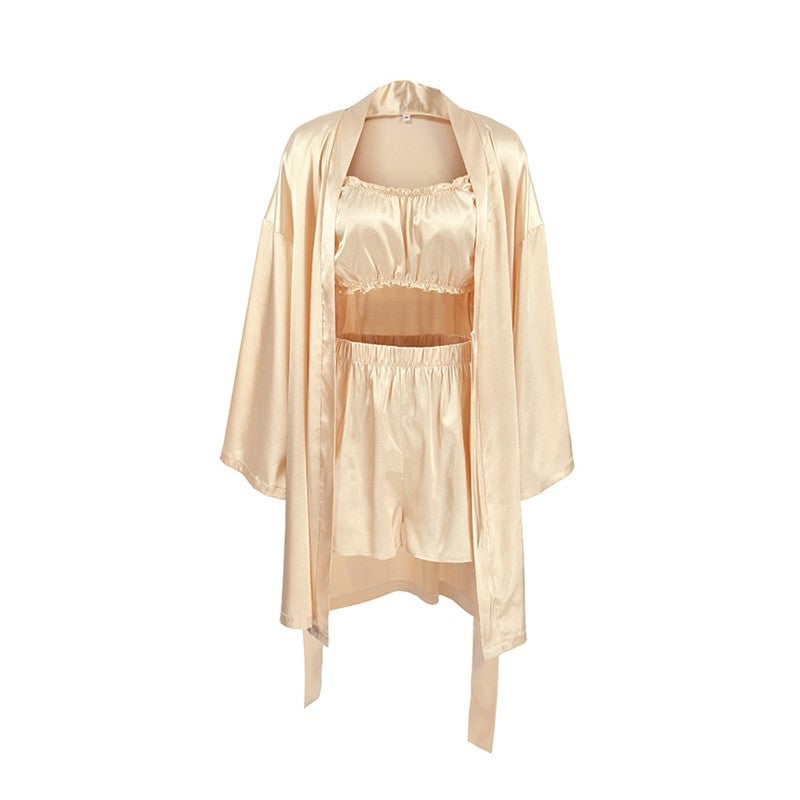 Long Sleeve Camisole and Shorts Lounge Set