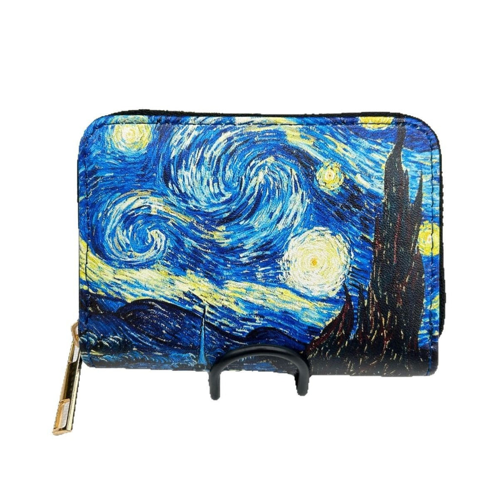 Van Gogh Art Cardholder Wallet | Anti-Magnetic Multi-Card Holder | Foldable PU Leather Card Case