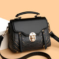 Women's PU Leather Crossbody Handbag - Compact Shoulder Bag with Adjustable Strap