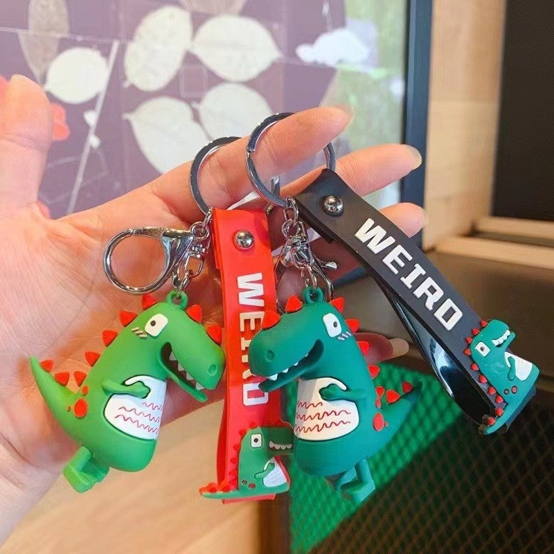 Creative Dinosaur Keychain Bag Charm - Trendy and Cute