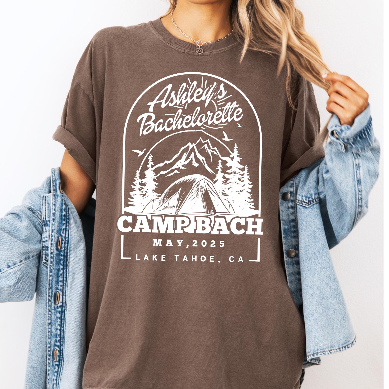 Custom Camp Bachelorette Shirts