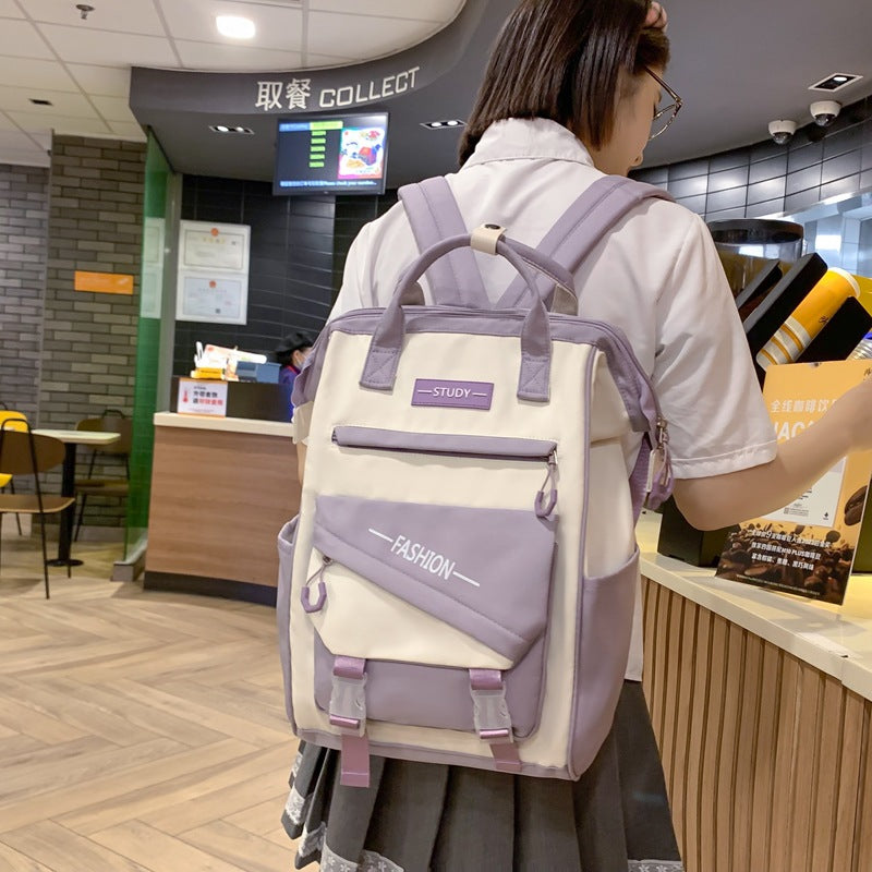 High-Capacity Nylon Backpack for College Students – Lightweight & Stylish