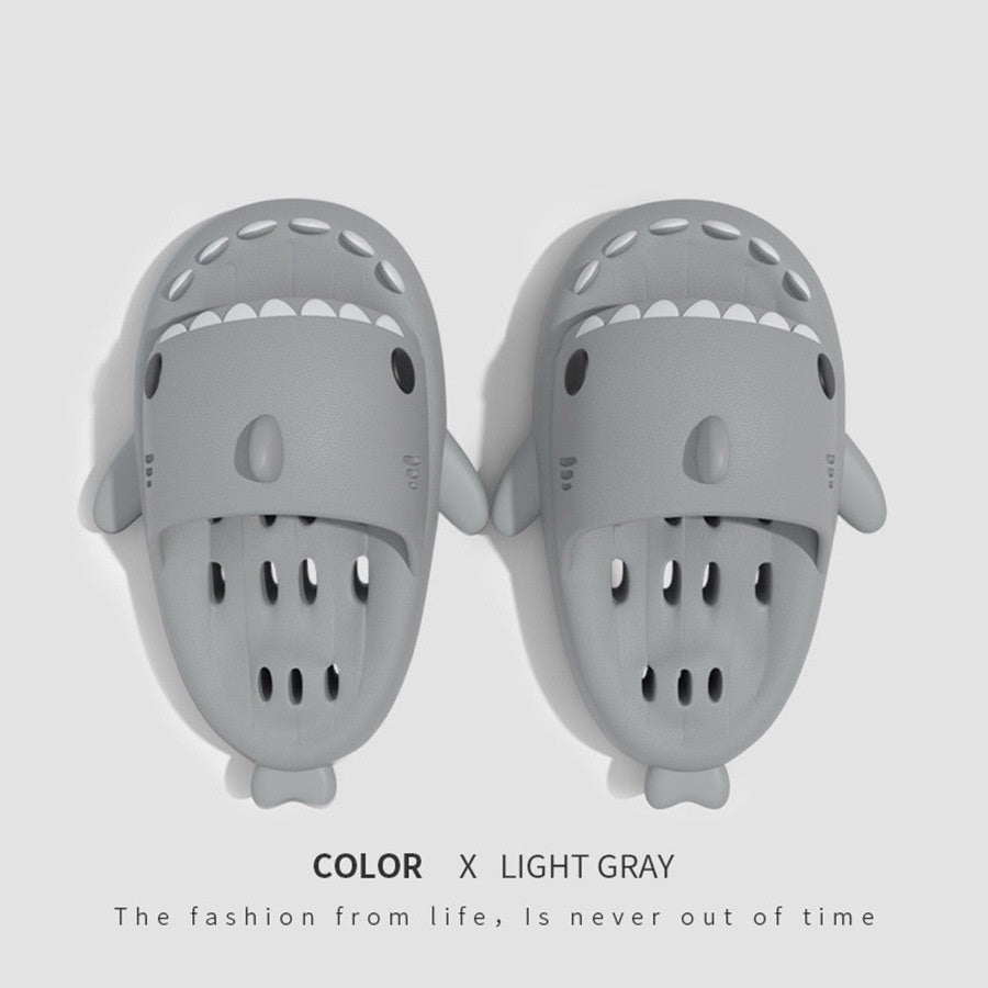 Shark Slides Shower Shoes With Drain Holes