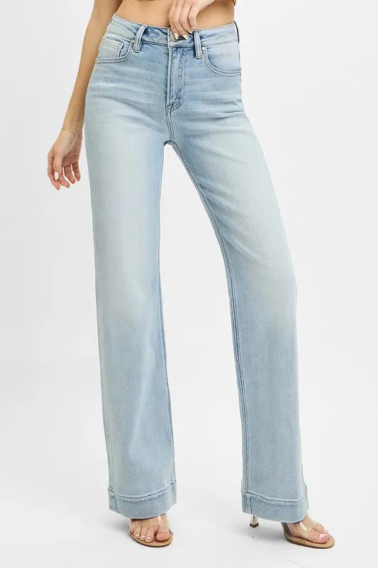 Full Size Run High Rise Straight Jeans