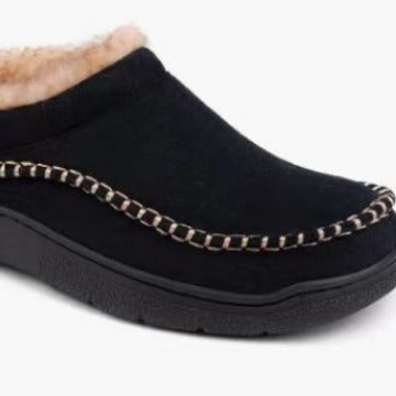Men's Non-Slip Warm Fleece-Lined Suede Home Slippers | Indoor House Shoes