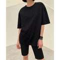 Casual Loose Crewneck Short Sleeve T-Shirts in Solid Colors