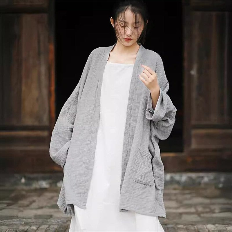 Cozy Relaxed-Fit Oversized Solid Cardigan