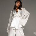 Long Sleeve Robe and Long Pants Pajama Set