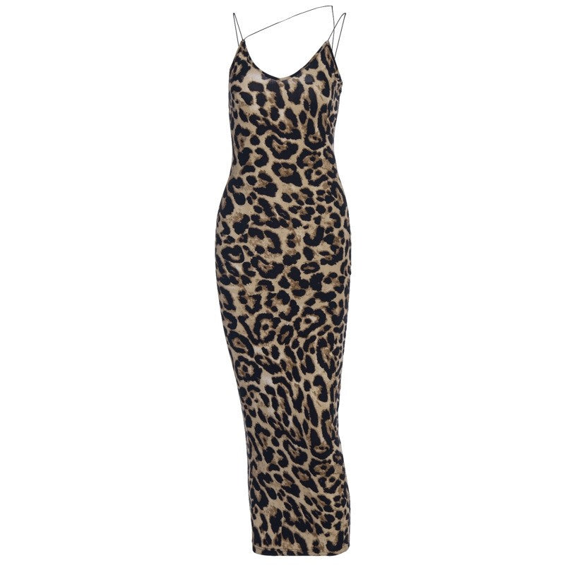 Flattering Slim Fit V-Neck Spaghetti Strap Dress