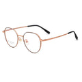 Fashion Titanium Alloy Small Round Frame Clear Lens Glasses